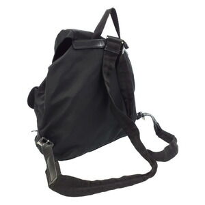 Prada Tessuto Backpack Pocket Two Rucksack Black Daybag